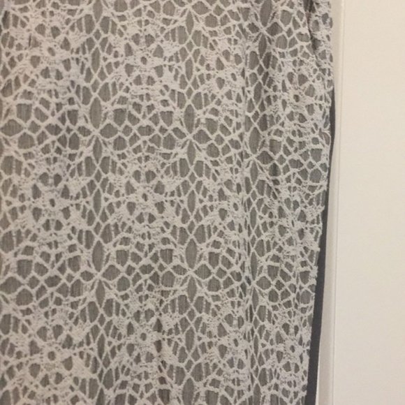 Anthropologie Elevenses Gray Pants 8 with lace - Picture 6 of 8